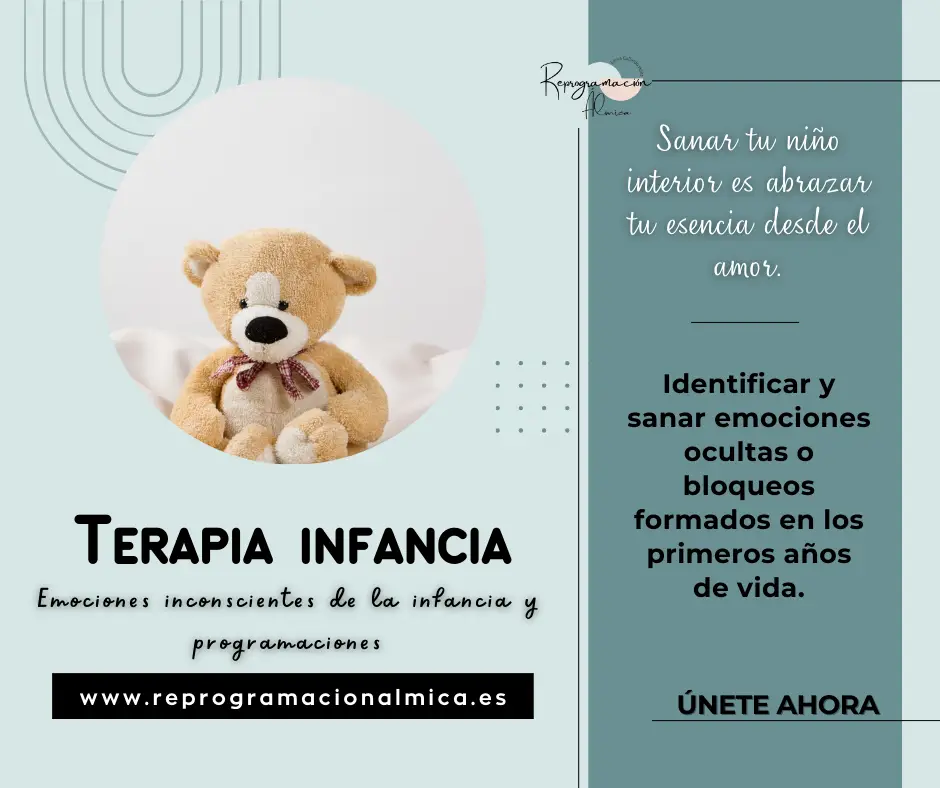 alt="Terapia de sanación energética para liberar traumas del pasado y restaurar el flujo de energía vital en el cuerpo y la mente."